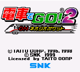 Densha De Go! 2 title screen for Neo Geo Pocket Color